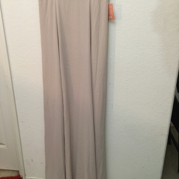 Show Me Your Mumu Nude Maxi Dress Jenn Bridesmaid Show Me The Ring w/ Belt Sz L - Picture 10 of 14